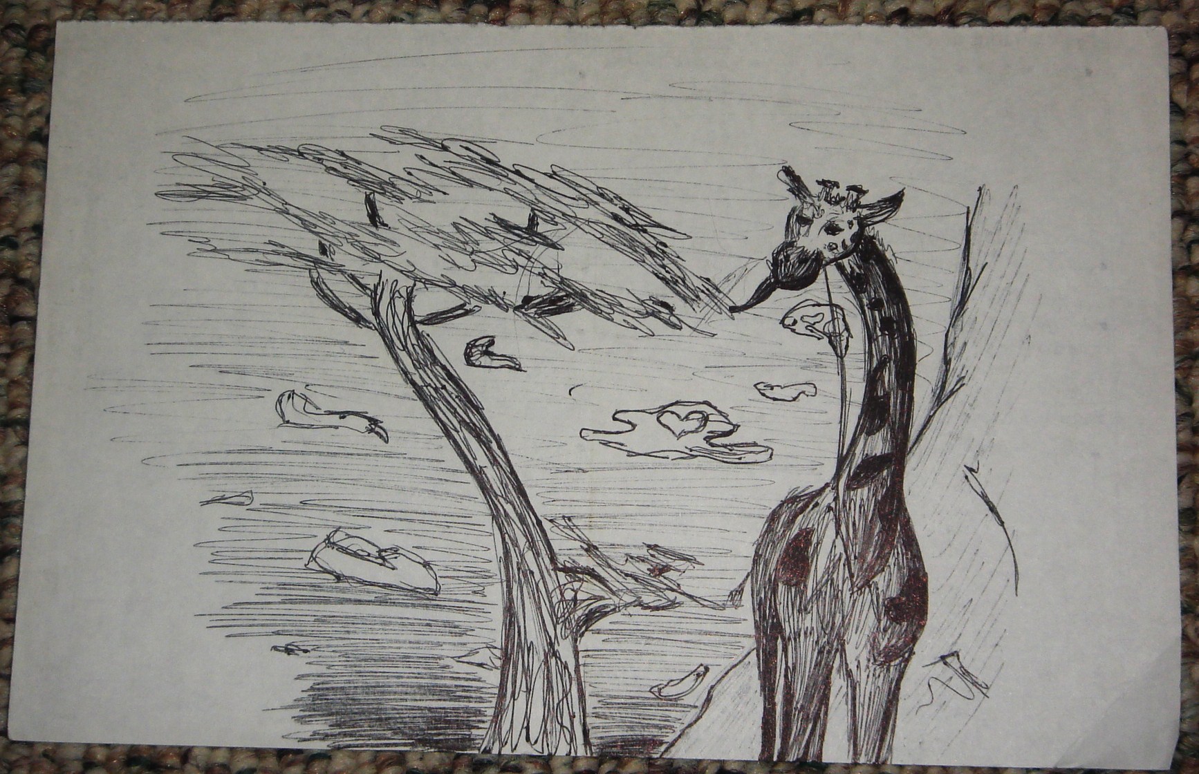 ballpoint pen on paper (March 2010)